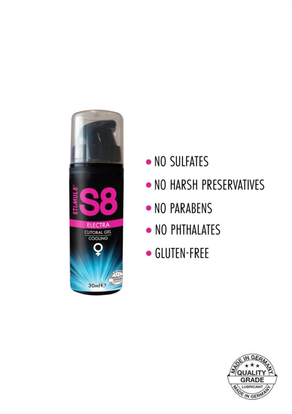 S8 Electra Clitoral Gel 30ml Cooling - obrazek 2