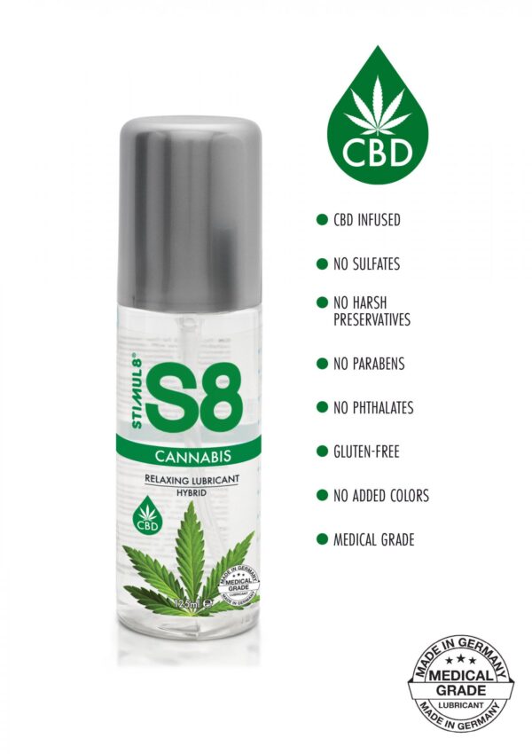 S8 Hybrid Cannabis Lube 125ml Cannabis - obrazek 2
