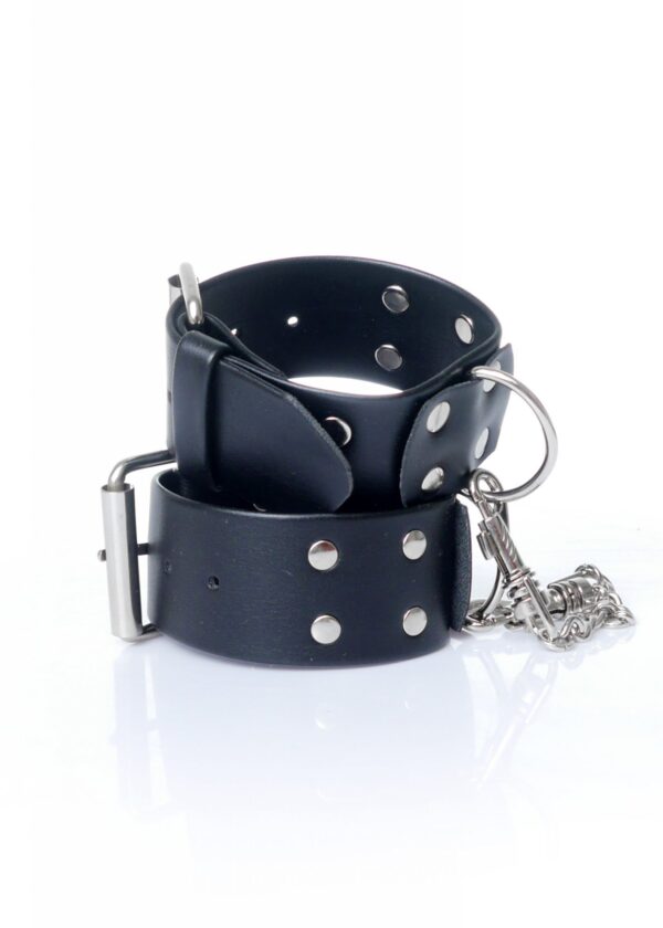 Fetish B   Series Handcuffs with studs 4 cm - obrazek 2