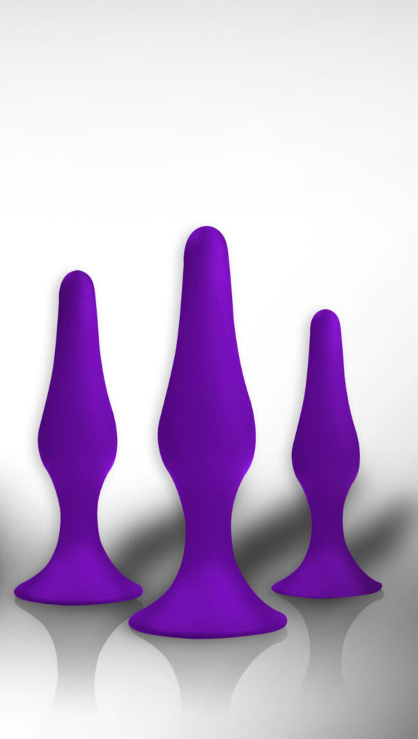 Plug   Anal Plug Box 3 pack purple - obrazek 2