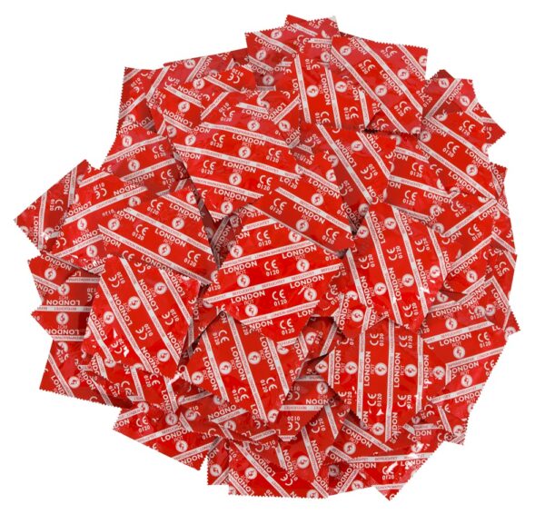 London red condoms 100 pcs. - obrazek 2