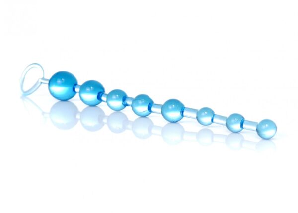 Plug/kulki Jelly Anal 10 Beads Blue - obrazek 2