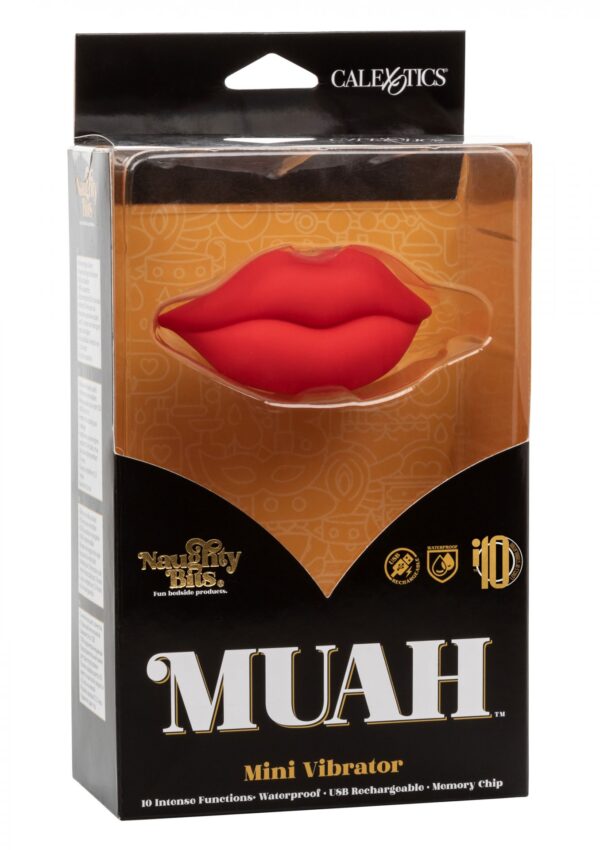 Muah Mini Vibrator Red - obrazek 2