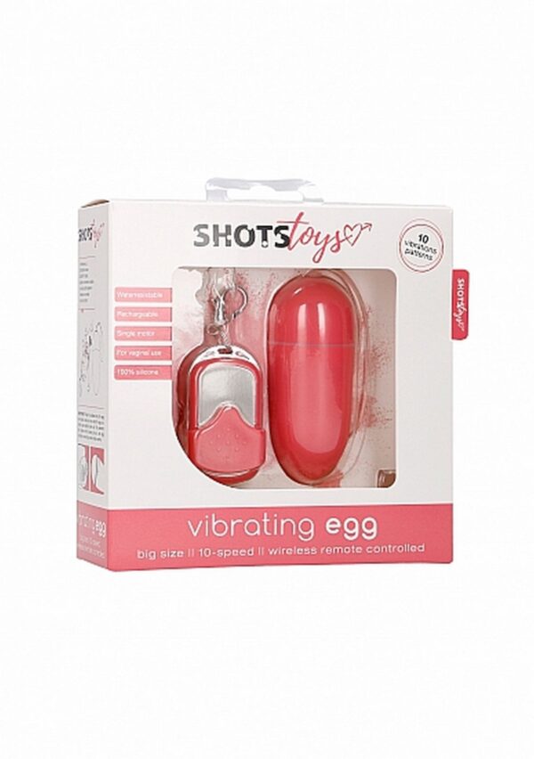 10 Speed Remote Vibrating Egg   Big   Pink - obrazek 2