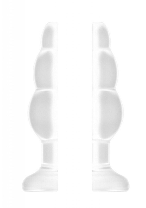 No.49   Small Hollow Tunnel Butt Plug   3 Inch   Translucent - obrazek 2