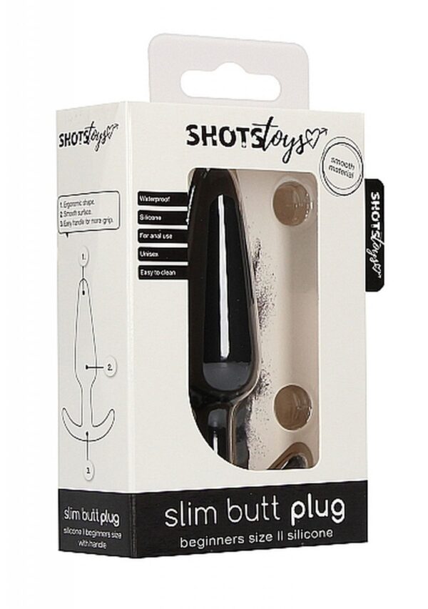 Slim Butt Plug   Black - obrazek 2