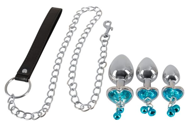 Butt Plug Set with a Leash - obrazek 2