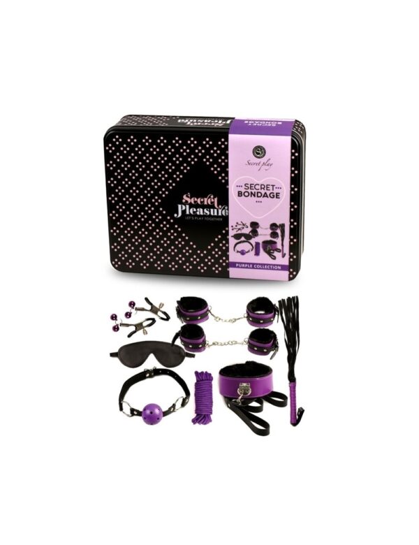 Secret Bondage   Set 8 pcs Purple & Black - obrazek 2