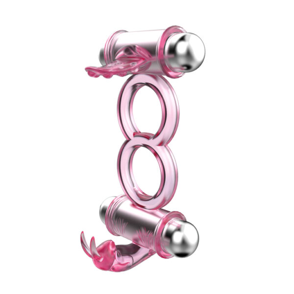 BAILE   BUNNY SNUGGLES COCK CLIT RING, 10 vibration functions - obrazek 2