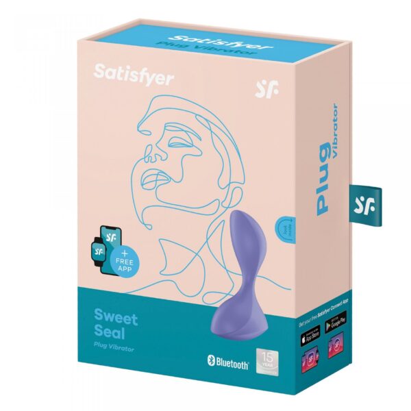 Plug Vibrator Sweet Seal Connect App (Lilac) - obrazek 2
