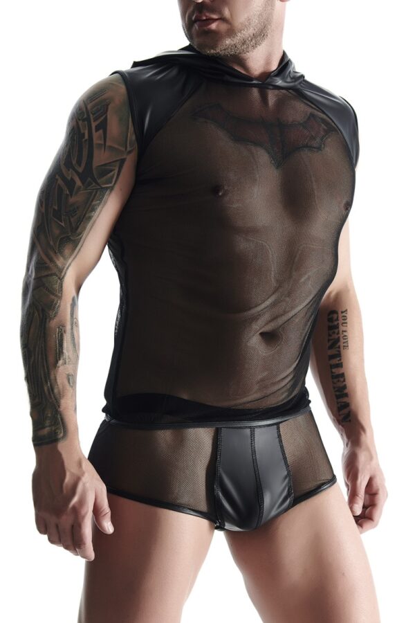męski t shirt black L - obrazek 2