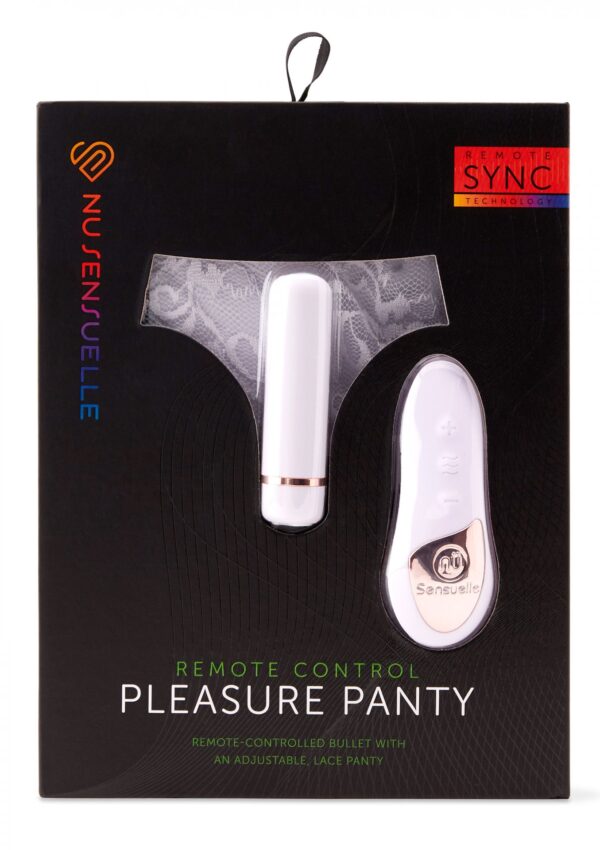 Remote Control Pleasure Panty White - obrazek 2
