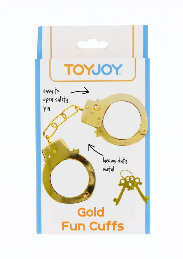 Metal Handcuffs Gold - obrazek 2