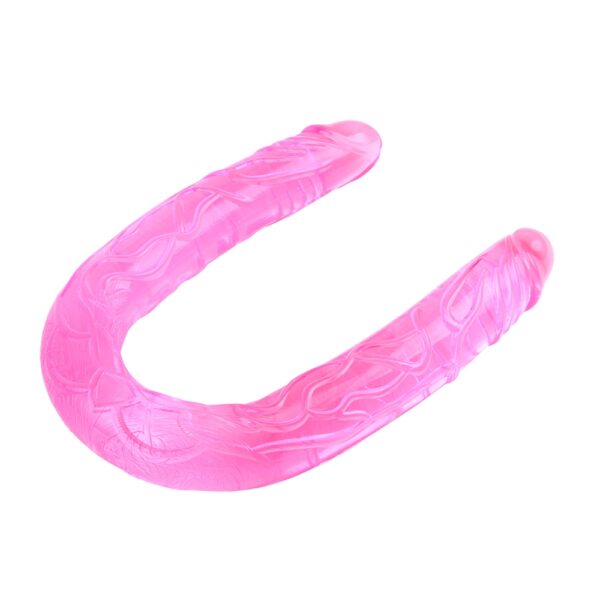 Jelly Flexible Double Dong Pink - obrazek 2