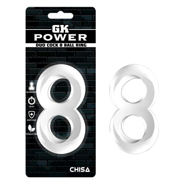 Duo Cock 8 Ball Ring Clear - obrazek 2