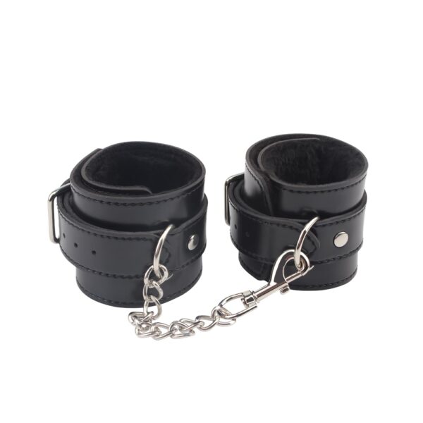 Obey Me Leather Ankle Cuffs - obrazek 2