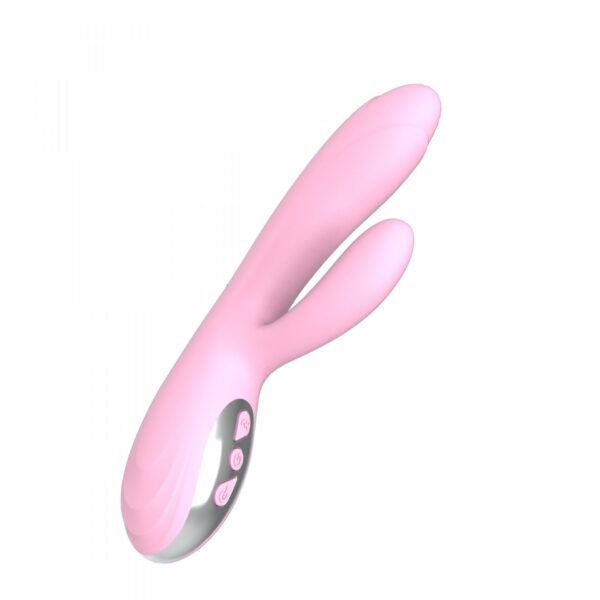 Wibrator Joker Heating Double Vibrating Massage Stick  Pink - obrazek 2