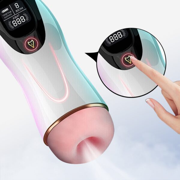 Masturbator Vibration 8 Vibration modes + Interactive function - obrazek 2