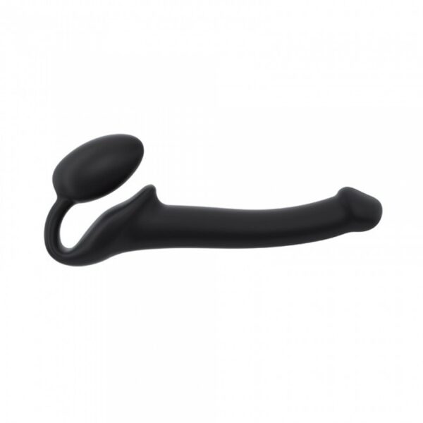 SEMI REALISTIC BENDABLE STRAP ON BLACK   S - obrazek 2