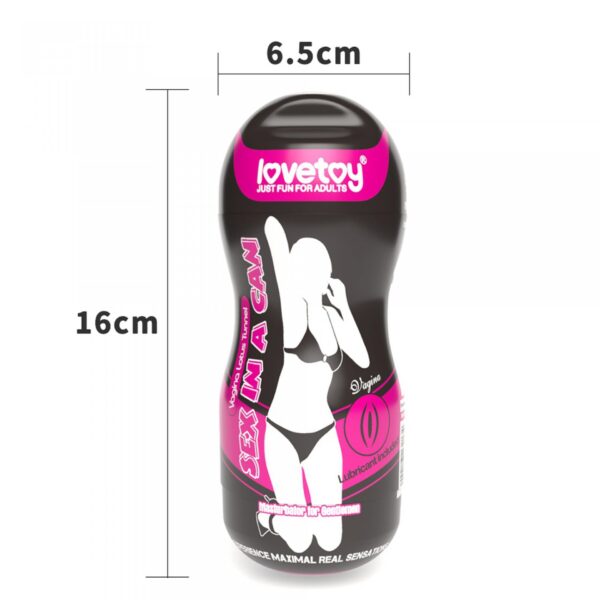 Sex In A Can Vagina Lotus Tunnel   Vibrating - obrazek 2
