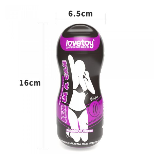 Sex In A Can Vagina Stamina Tunnel   Vibrating - obrazek 2
