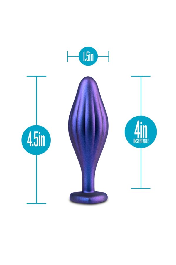 ANAL ADVENTURES MATRIX WAVY BLING PLUG SAPPHIRE - obrazek 2