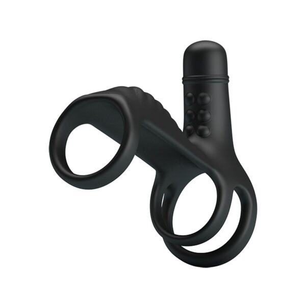 PRETTY LOVE  VIBRATINGPENIS SLING, 10 vibration functions - obrazek 2