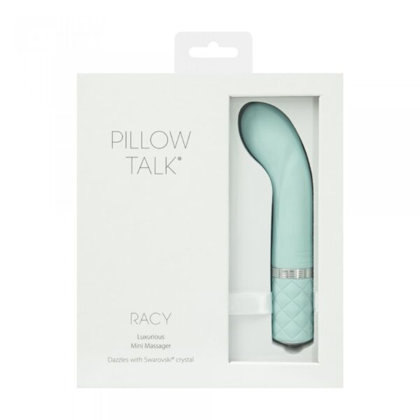 Pillow Talk   Racy Mini Massager Teal - obrazek 2