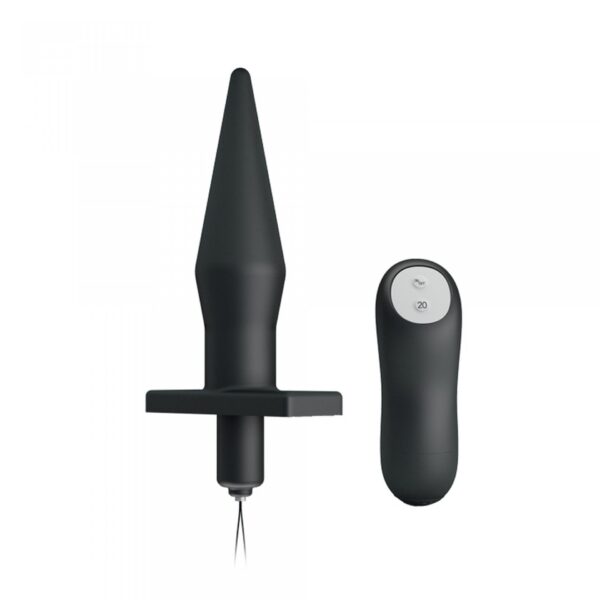 BAILE   BUTT PLUG, 20 vibration functions Wireless remote control - obrazek 2