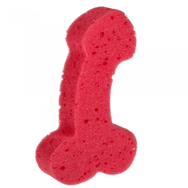 Zabawka   Bath Sponge Penis   19cm Red - obrazek 2