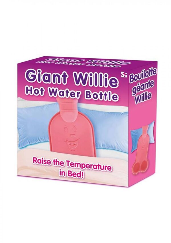 Giant Willie Hot Water Bottle Pink - obrazek 2