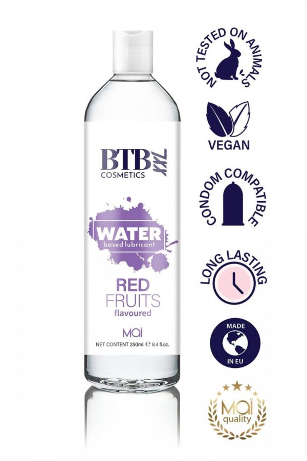 BTB WATER BASED FLAVORED RED FRUITS LUBRICANT 250ML - obrazek 2