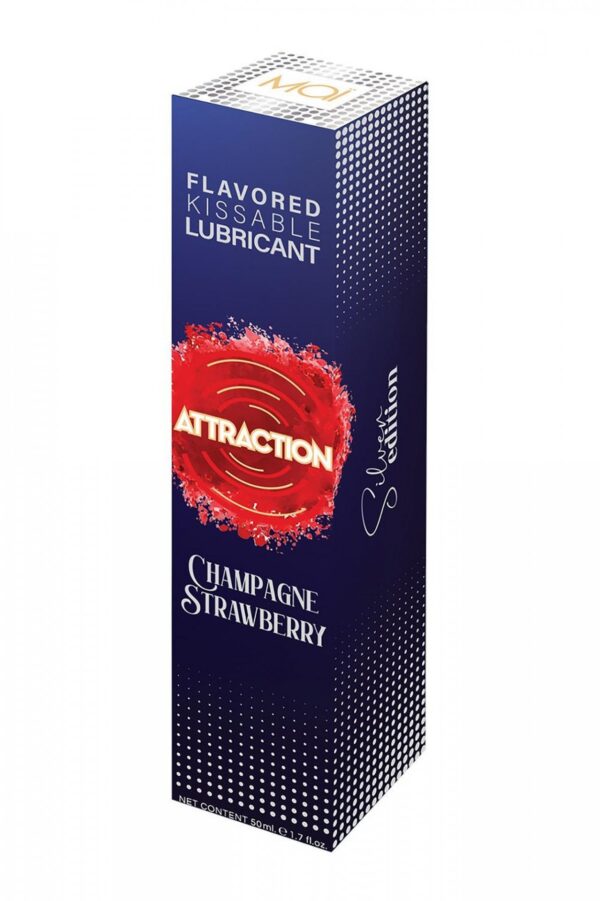 LUBRICANT ATTRACTION CHAMPAGNE STRAWBERRY 50 ML - obrazek 2