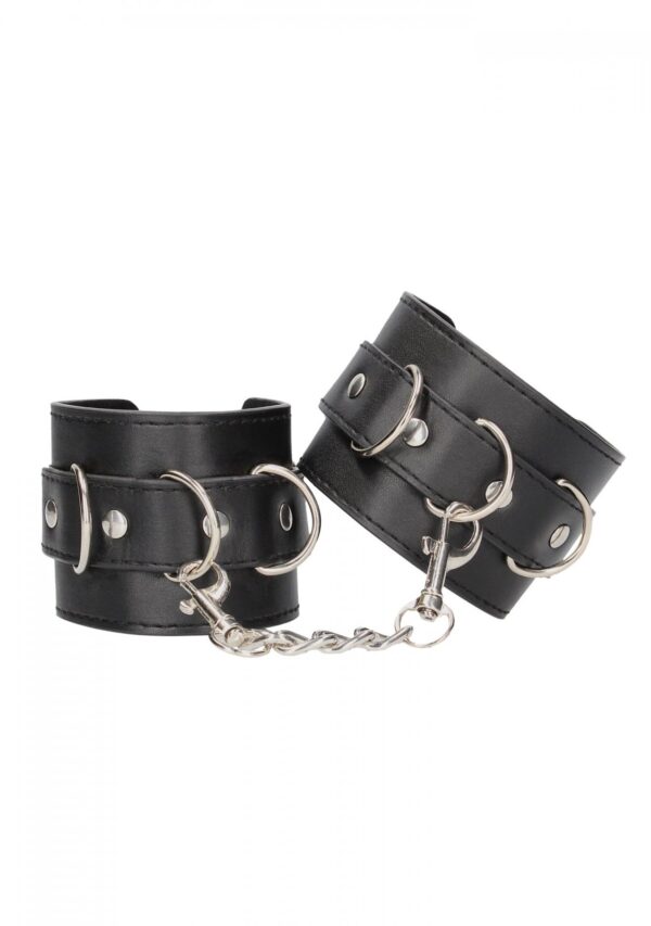 Bonded Leather Hand or Ankle Cuffs   With Adjustable Straps - obrazek 2