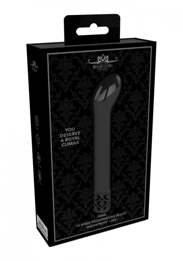 Jewel   Rechargeable ABS Bullet   Gunmetal - obrazek 2