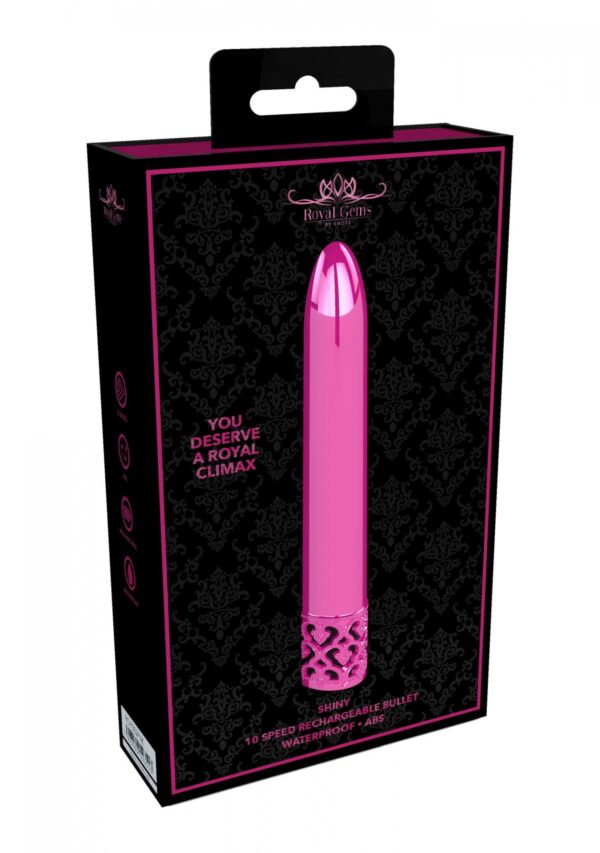 Shiny   Rechargeable ABS Bullet   Pink - obrazek 2