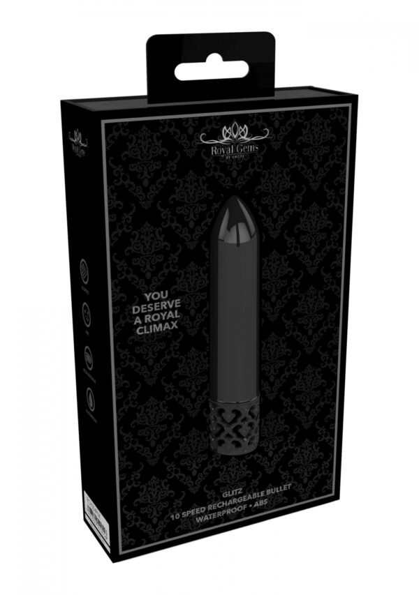 Glitz   Rechargeable ABS Bullet   Gunmetal - obrazek 2