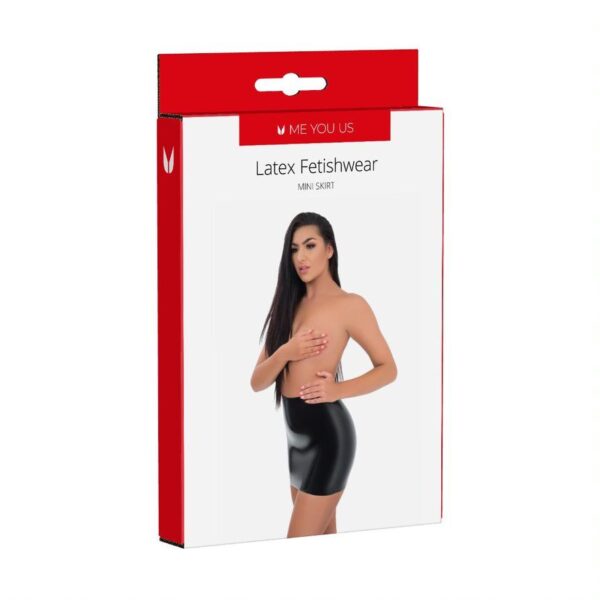 Me You Us Latex Mini Skirt Large - obrazek 2