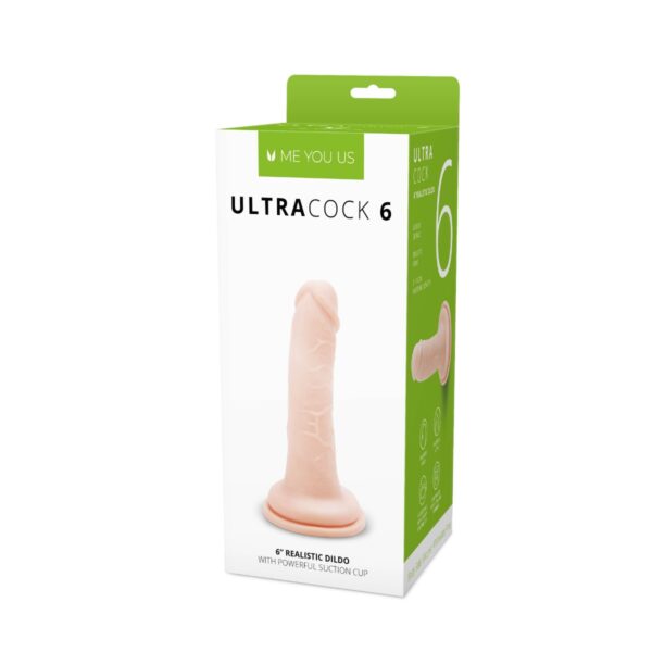 Me You Us Silicone Ultra Cock Flesh 6in - obrazek 2