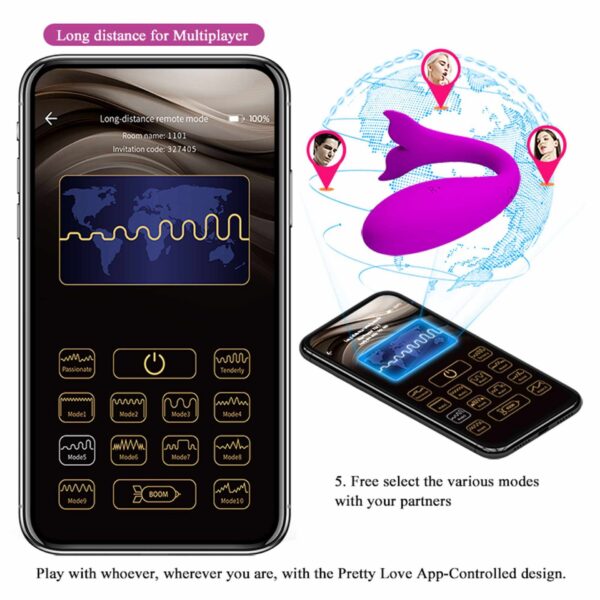 PRETTY LOVE   Jayleen, 12 vibration functions Mobile APP Long distance Control - obrazek 20