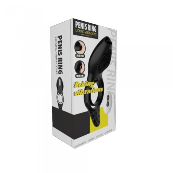 Remote powerful Tognue simulate cock ring - obrazek 21