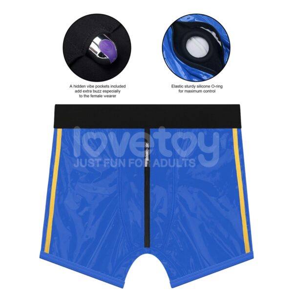 Chic Strap On shorts (36   39 inch waist) Blue - obrazek 21