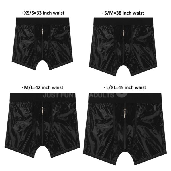 Chic Strap On shorts (32   35 inch waist) Black - obrazek 22