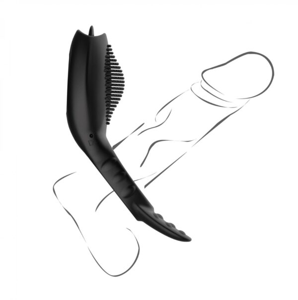 Remote powerful Tognue simulate cock ring - obrazek 23