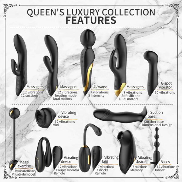PRETTY LOVE   Golden Black Couples Set - obrazek 15