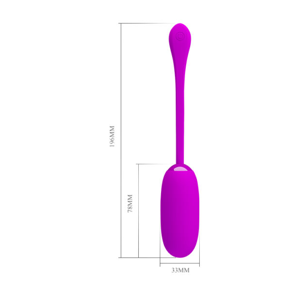 PRETTY LOVE   JULIUS EGG Purple 12 function vibrations - obrazek 3