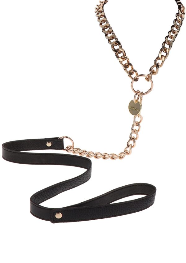 Statement Collar and leash Rose Gold - obrazek 3