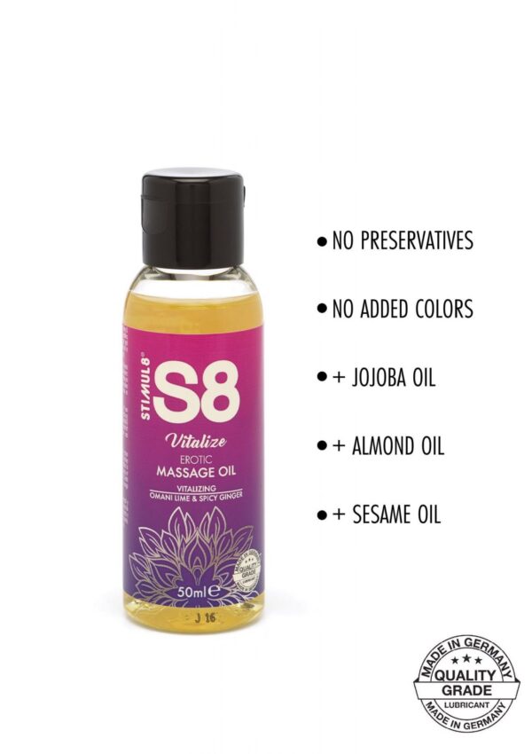 S8 Massage Oil Box 3x 50ml Multi flavour - obrazek 3