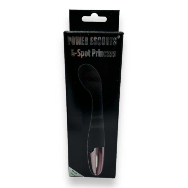 Power Escorts   Black   G Spot Princess Black   18 Cm / 7 Inch Silicone G Spot Vibrator - obrazek 3