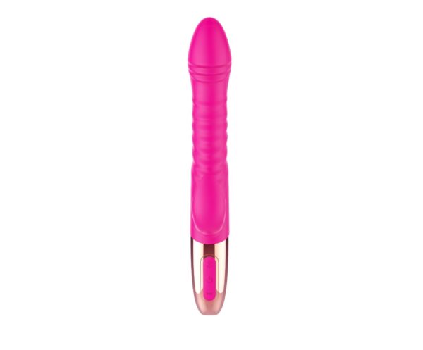 Wibrator   Rechargeable Thrusting Vibrator USB 10 Functions   Heating - obrazek 3
